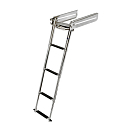 Купить Трап раскладной 1125x307мм 4 ступени AISI316 встроенная рукоятка, Osculati 49.558.04 7ft.ru в интернет магазине Семь Футов