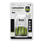 Tm electron TMBCR010 R03/R6 Зарядное устройство для батареек ААА и АА Серебристый Silver