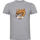 Купить Kruskis CA65500458C069 Футболка с коротким рукавом Seafood Shrimp Серый Heather Grey XL 7ft.ru в интернет магазине Семь Футов