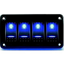 Панель бортового питания 4 переключателя Marine Rocket MR4L2