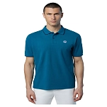 North sails 692452-0459-L Поло с короткими рукавами Striped In Contrast Голубой Water Green L