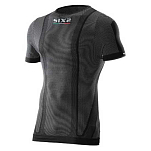 Sixs U00TS1XSNEFI Базовый слой с коротким рукавом TS1 Черный Black Carbon XS