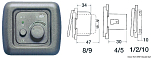 Single screw cover light grey, 14.675.02