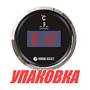 Указатель температуры двигателя цифровой 25-120 гр., черный циферблат, нержавеющий ободок, д. 52 мм, Marine Rocket (упаковка из 10 шт.) TGD0120BSMR_pkg_10
