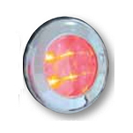Светильник с красными светодиодами Lalizas 30742 12В 35мА из хромированного поликарбоната