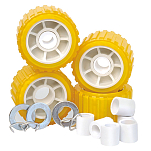 Tiedown engineering 241-86144 Wobble Комплект роликов Желтый Amber