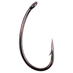 Virux AXCH-8 Curved Shank Колючий Одноглазый Крючок Серый Silver 8 