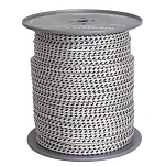 Gleistein ropes CR250008 Bavaria 100 m Веревка Серебристый White / Black 8 mm