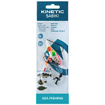 Kinetic F166-140-039 Sabiki Surf Рыболовное Перо Бесцветный Fire Tiger / Pearl 1/0 