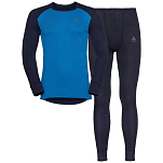 Odlo 196702-21012-XL Набор базовых слоев Active Warm Eco Голубой Dark Sapphire / Indigo Bunting XL
