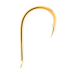 Asari A01DS-1/0 B10 Chinu LC Зубчатый Крюк  Gold 1/0