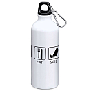 Купить Kruskis MD4049S101S100 Sleep Eat And Sail 800ml Алюминиевая бутылка Серебристый White 7ft.ru в интернет магазине Семь Футов