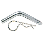 Seachoice 50-52381 Receiver Pin With Clip Серебристый  Zinc Plated Steel 12.7 mm 