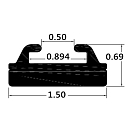 Купить Склиз Sledex 21 профиль для Ski-Doo Длина: 1321 мм, цвет: графитовый OEM: 421-52-99 в интернет магазине Семь Футов