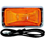 Anderson marine 177-V203KA Светодиодный боковой габаритный огонь Оранжевый Amber / Chrome