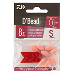 Daiwa PE384926 Oval Autoblock S Бусины Розовый  Pink 7 x 14 mm 