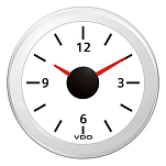 VDO A2C59513443 View Line H:M 12V Круглые часы с двойной линзой и одной шкалой White 52 mm