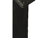 UV-stabilized polyp. rod holder square black 240mm, 41.164.03