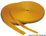 Тесьма из мягкого полиамида золотистого цвета 100 м x 45 мм, Osculati 06.399.45