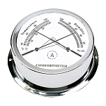 Термогигрометр Autonautic instrumental Atlantic TH95C 95x35мм Ø70мм из хромированной латуни