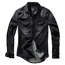Купить Brandit 4020-2-3XL Рубашка с длинным рукавом Riley Denim Черный Black 3XL 7ft.ru в интернет магазине Семь Футов