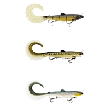 Westin P211-644-149 Мягкий приманка Bullteez Curltail Inline Sinking 230g 330 mm Tiger Perch
