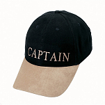 Яхтенная универсальная кепка "Captain" Nauticalia 6203 черная из хлопка