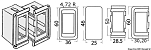 Заглушка монтажной рамки для выключателей, Osculati 14.197.23