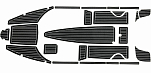 Комплект палубного покрытия для Феникс 600HT, тик черный, с обкладкой, Marine Rocket teak_600ht_black_2