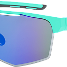 Спортивные очки GOG Athena / Matt Turquoise-Black / White-Blue Lens, e508-2