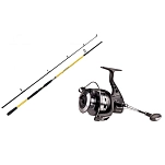 Zfish set-5052 Комбо из сома Kodiak+Zeus ZX8000 Black / Yellow 125x15x15 2.4 m