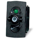Купить Pros 10418202 Button On-Off-On Черный  Green (12V DC) Double Pole  7ft.ru в интернет магазине Семь Футов