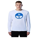 Купить North sails 692850-0101-M Футболка с длинным рукавом Graphic Белая White M 7ft.ru в интернет магазине Семь Футов