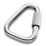 Peguet 414140 Delta Shackle Link Серебристый  Stainless Steel 8 mm