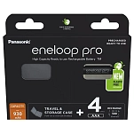 Panasonic 900324170 Аккумуляторы AAA Eneloop Pro R03 930mAh 4 Единицы Black