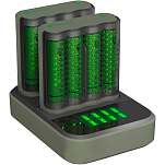 Gp batteries 130M451CD270AAC8 4xAA NiMh 2600mAh Зарядное Устройство Для Аккумуляторов Черный Black