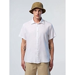 North sails 664370-0101-L Рубашка с коротким рукавом 664370 Белая White L