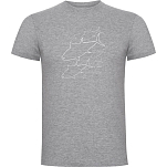Kruskis CA65500658K033 Футболка с коротким рукавом Tuna Серый Heather Grey 3XL
