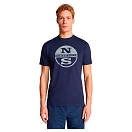 Купить North sails 692798-0802-7 Футболка с коротким рукавом 692798 Graphic Голубой Navy Blue 3XL 7ft.ru в интернет магазине Семь Футов