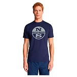 North sails 692798-0802-7 Футболка с коротким рукавом 692798 Graphic Голубой Navy Blue 3XL