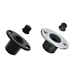 Marine town 4848661 Нейлон/сталь Давление закрытия Серебристый Black / Silver