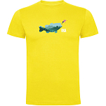 Kruskis CA65500403K192 Футболка с коротким рукавом Made In The USA Желтый Yellow XL