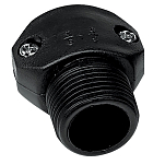 Seachoice 50-79661 Nylon Male Hose Coupling Черный  Black