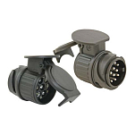 Oem marine REM190517V Din Multicon West 13/13 Вилка адаптера прицепа Black