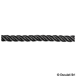 3-strand black Polypropylene rope 12 mm, 06.486.12