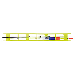 Lineaeffe 7828007/18 Fluorocarbon Multipurpose Rig Крюк Желтый Yellow 18 