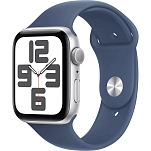 Apple MXEQ3QL/A  Watch SE GPS 44mm Sport Band Серебристый Silver Aluminium / Denim S-M
