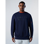 North sails 691229-0802-S Свитер Свитер Interlock Голубой Navy Blue S