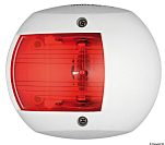 Бортовой огонь Sphera Design Classic 20 LED красный 112,5° 12 В 0,8 Вт 90 x 79 x 50 мм в белом корпусе для судов до 20 м, Osculati 11.440.11