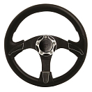 Купить Рулевое колесо из полиуретана Vetus Noctis SWNOC35 350 мм черное с хромированными вставками 7ft.ru в интернет магазине Семь Футов